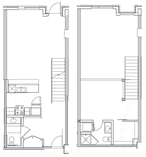 Floor plan for 1 bed, 1 bath, 1016 sqft