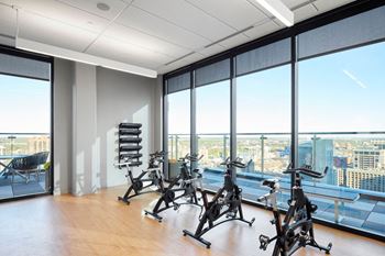 Fitness center including state-of-the-art precor cardiovascular and weight machines