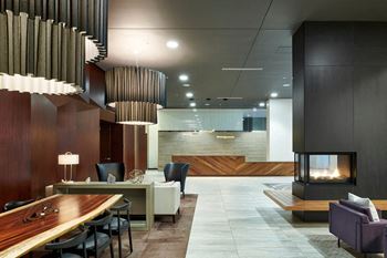 Lobby coffee bar with refreshments