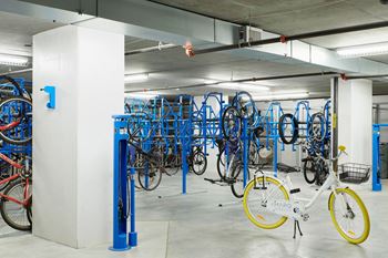 Bike storage and tune up station