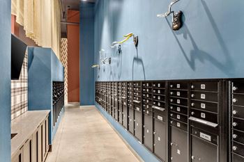 Parcel pending package lockers