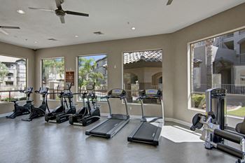 24-Hour fitness center with free weights