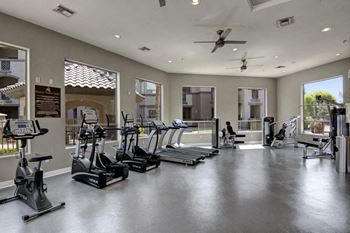 24-Hour fitness center with free weights