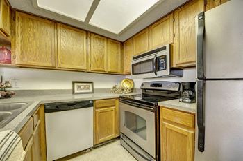 Stainless steel kitchen appliances