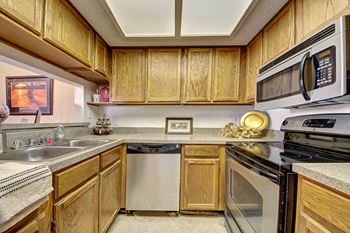 Stainless steel kitchen appliances