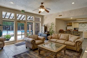 Windtree clubhouse with pool view