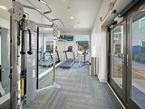 Dallas apartment for rent - 24-hour fitness center with cardio and strength equipment at Reserve on Abrams