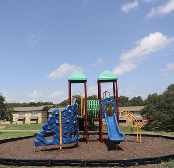 Playground in a park setting
