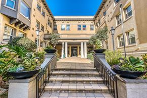 Los Angeles apartment for rent - an image of the front of the building with stairs leading up to the entrance