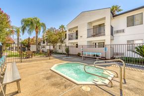 San Bernardino apartment for rent - our apartments have a private hot tub and a patio with tables