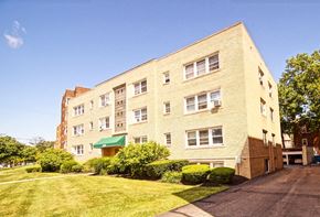 Lakewood apartment for rent - a brick apartment building on the side of a street