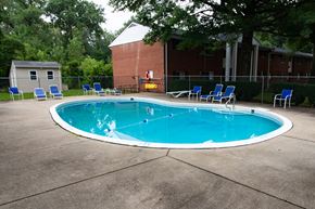 Kent apartment for rent - Welcoming pool in a wooded setting at Ryan Place Apartments, Integrity Realty, Ohio, 44240