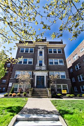 Lakewood apartment for rent - a brick building with a blue sky in the background
