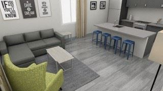 Typical townhome furnishings