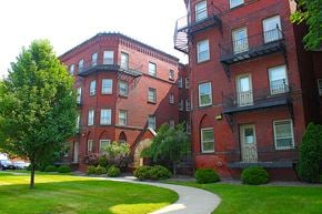 Cleveland apartment for rent - Outdoor Walkway at Tremont Terraces Apartments, Ohio, 44113