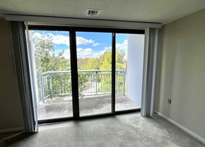 Beachwood apartment for rent - View from fourth floor balcony off living room at Atrium in The Village, Beachwood, 44122