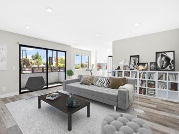 Valley Glen apartment for rent - a living room with a couch and a coffee table