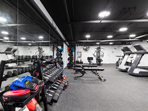 Studio City apartment for rent - Fitness center Including cycling bikes, ellipticals, treadmills, free weights, and stretching balls.