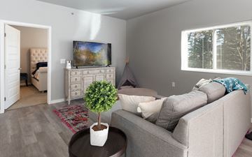 Brookings apartment for rent - a living room with a couch and a tv