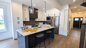 Ingersoll townhouse for rent - a kitchen with a counter top with food on it