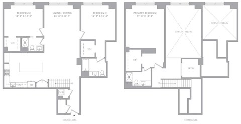 Floor plan for 3 beds, 3 baths, 1874 sqft
