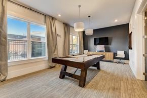 Farmers Branch apartment for rent - a rec room with a pool table and a tv