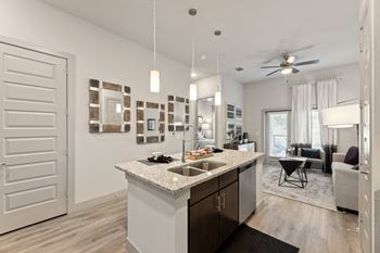 Kitchen islands with granite countertops