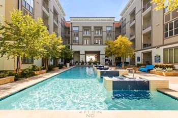Resort-style swimming pool