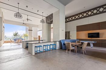 Rooftop social lounge