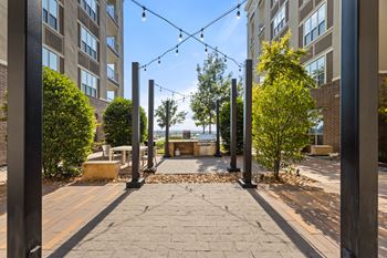Outdoor grilling area