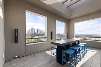 Rooftop social lounge