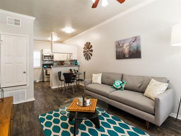 Weatherford apartment for rent - a living room with a couch and a table