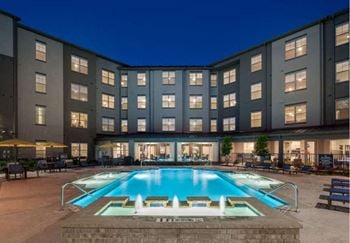 Heated saltwater pool with sundeck