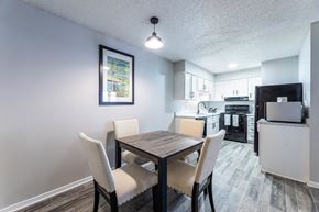 Fort Worth apartment for rent - A dining room with a table and chairs.