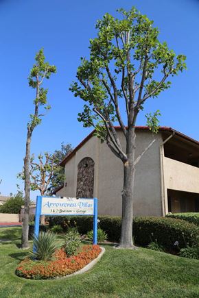Fontana apartment for rent - A church named Arrowcrest Oasis is visible in the image.