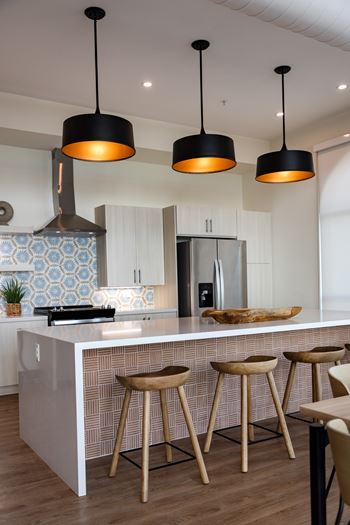 Community room and kitchen