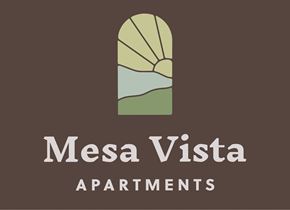 Costa Mesa apartment for rent - The image is a logo for Mesa Vista Apartments.