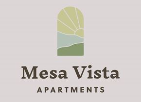 Costa Mesa apartment for rent - The image is a logo for Mesa Vista Apartments.