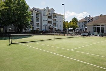 Full sized tennis court