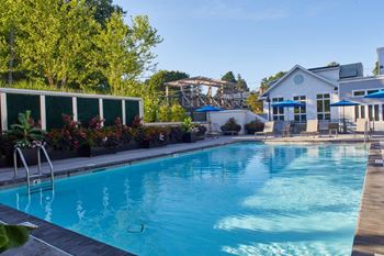 Social watershed with heated salt water pool and sundeck