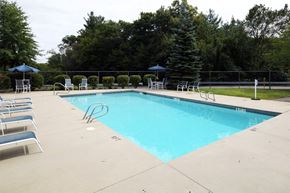 Hooksett apartment for rent - Pool Side Relaxing Area at Windsor Terrace, Hooksett, NH