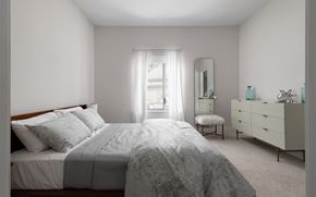 Detroit apartment for rent - The Scott furnished bedroom