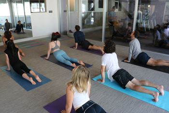 Separate yoga/pilates studio with a private terrace