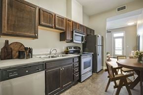 New Orleans apartment for rent - Apartment kitchen at Aloysius Apartments with updated appliances