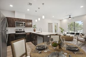 Hammond apartment for rent - a kitchen and dining room with a table and chairs