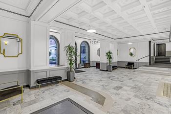A spacious lobby