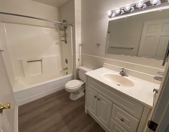 Wood-grain vinyl plank (check for flooring specifics)