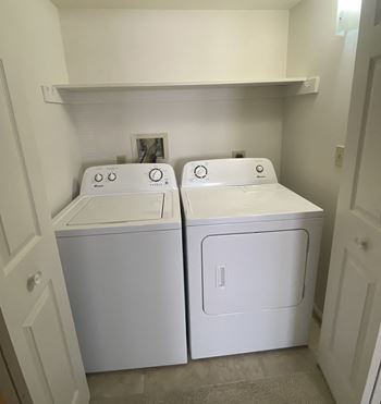Full-size washer in apartment - main building