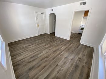 Wood-grain vinyl plank (check for flooring specifics)
