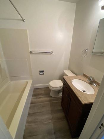 Wood-grain vinyl plank (check for flooring specifics)